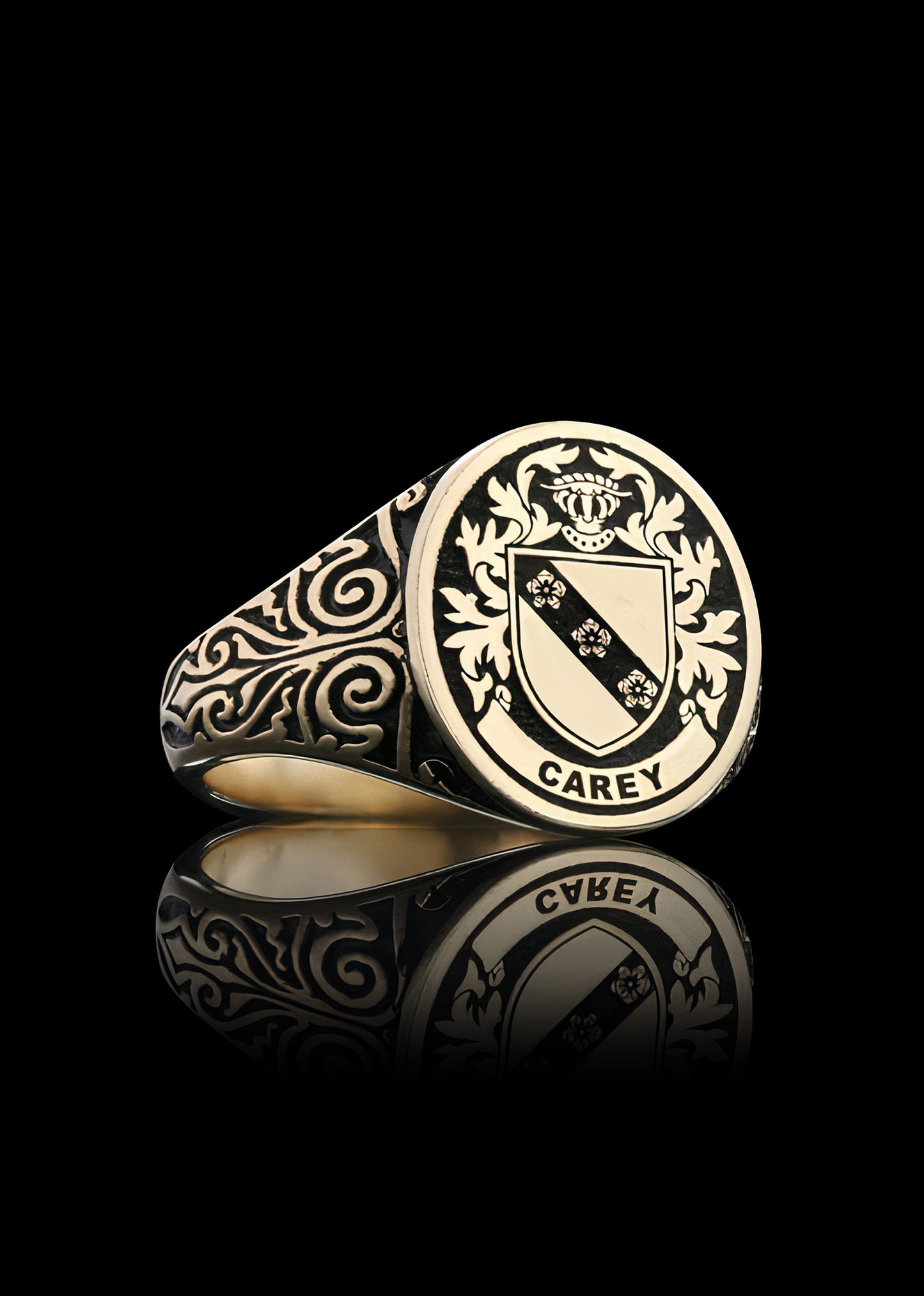 Baroness Crest Ring Oval