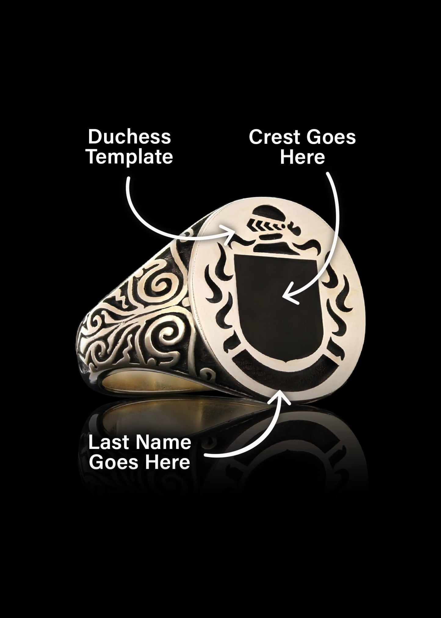 Duchess Crest Ring Oval