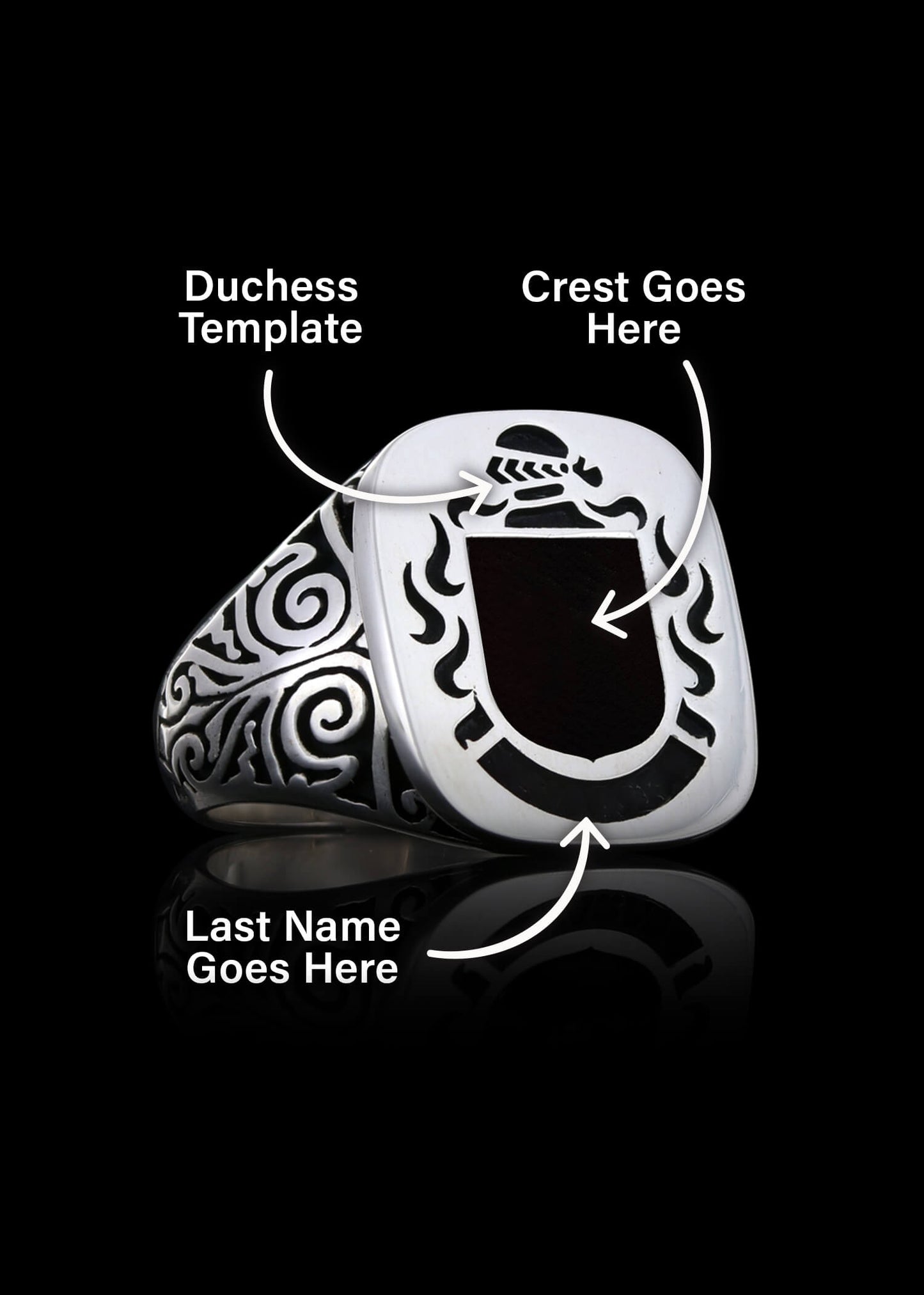 Duchess Crest Ring Square