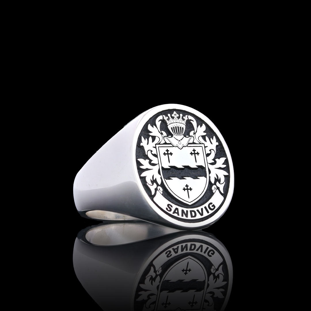 Pinky Finger Crest Ring