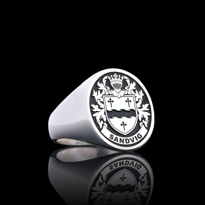Pinky Finger Crest Ring