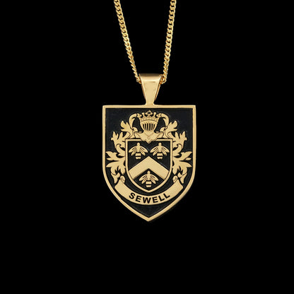 Shield Family Crest Pendant