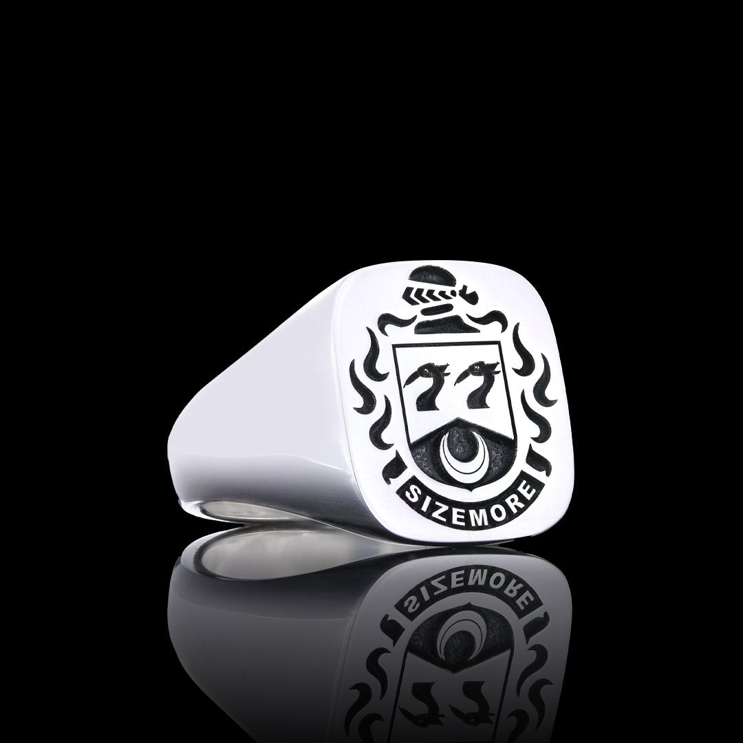 Duke Crest Ring Square