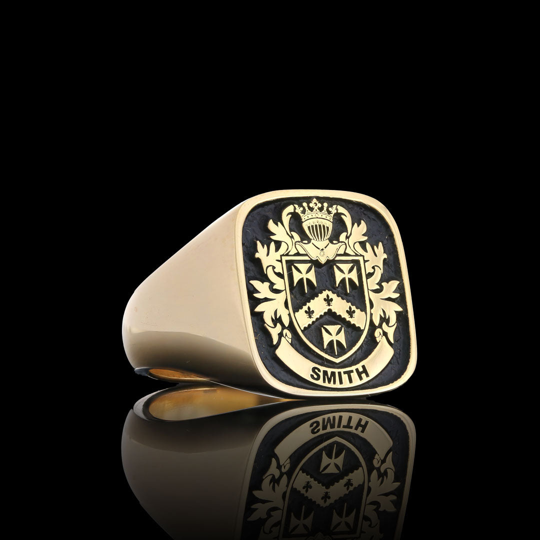 Smith Crest on Custom Ring