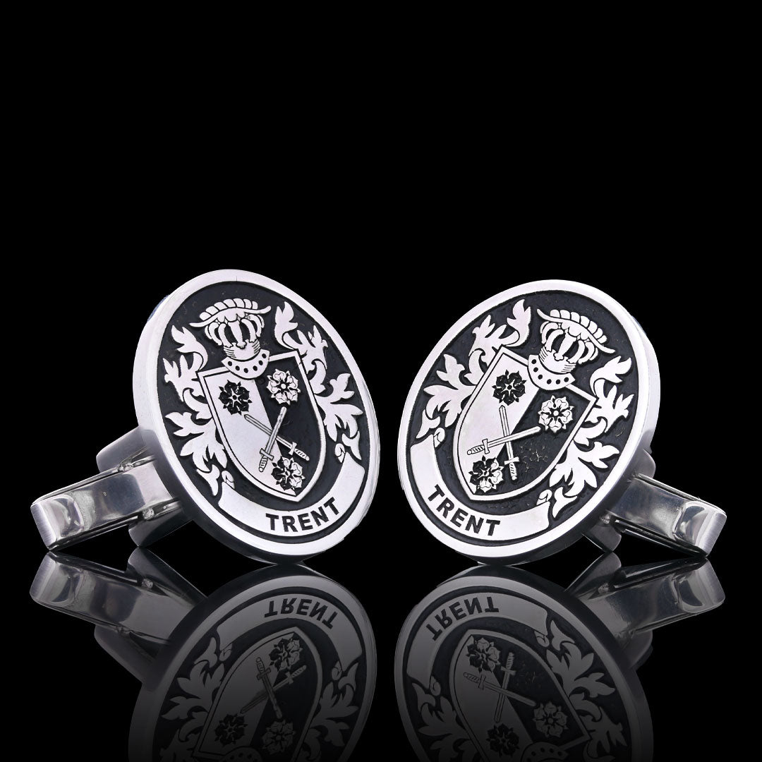 Baron Crest Cufflinks Oval