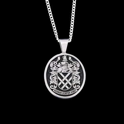 Monarch Family Crest Pendant