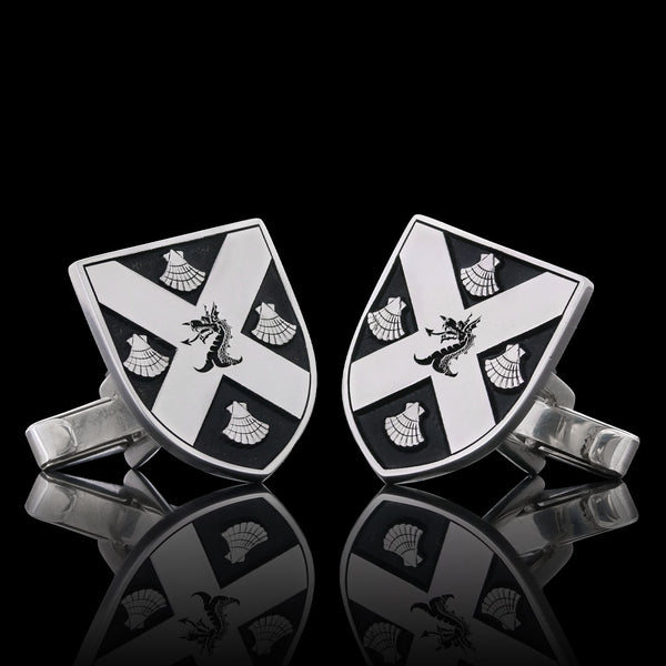 Shield crest cufflinks