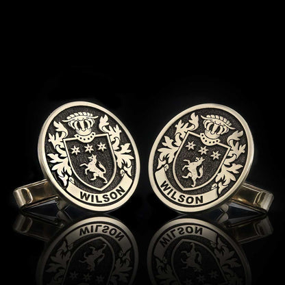 Baron Crest Cufflinks Oval