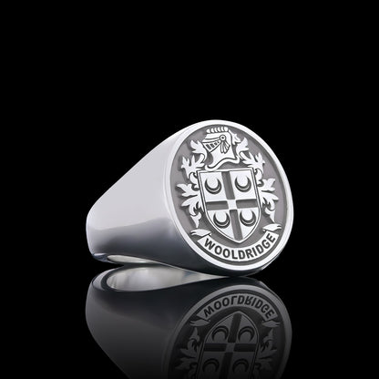 Natural Finish Crest Ring