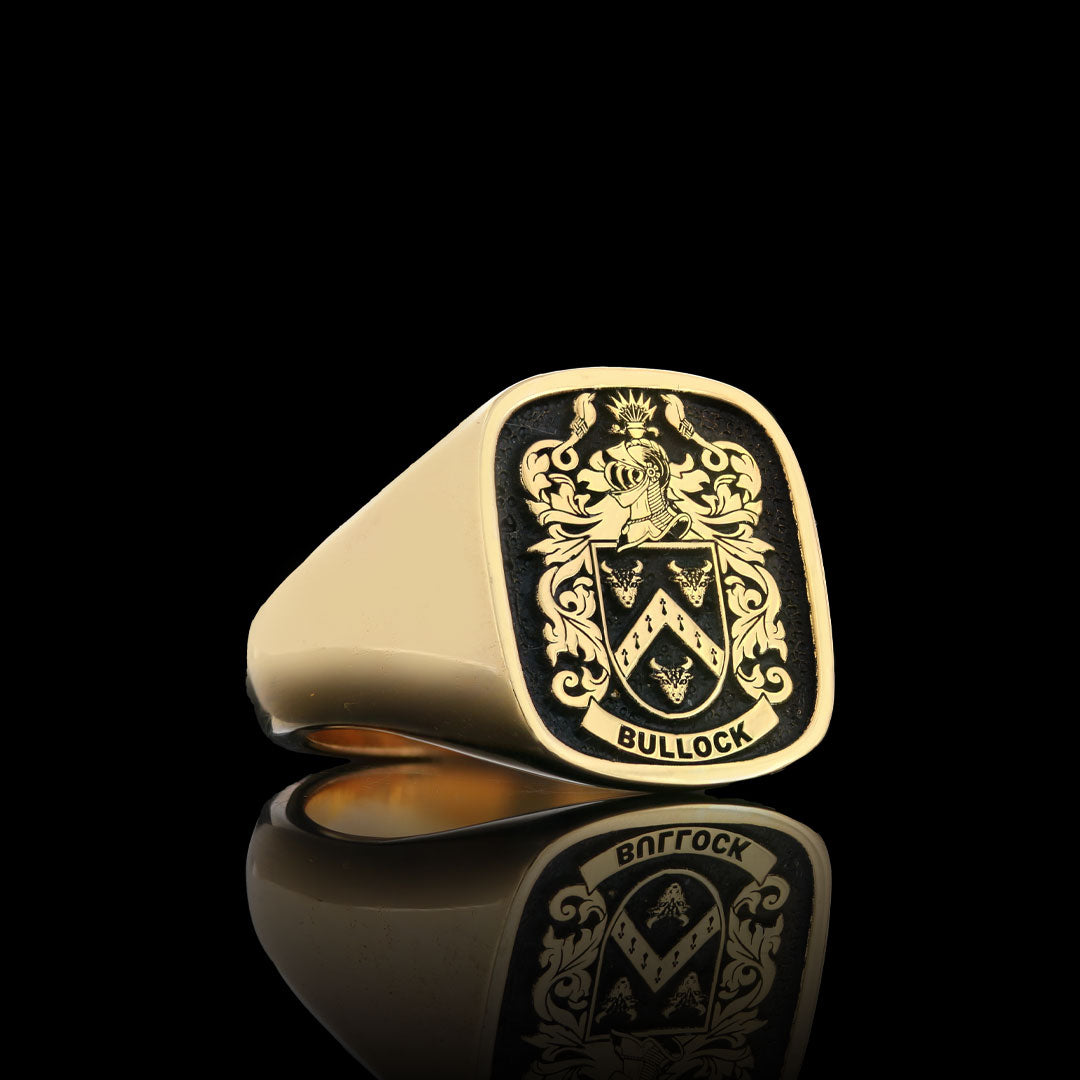 Emperor Crest Ring Square – Heraldic Jewelry