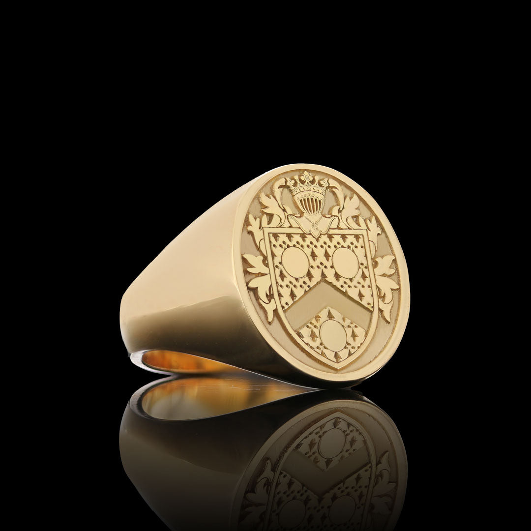 Natural Finish Crest Ring