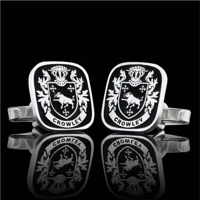 Crowley Crest on Baron Cufflinks