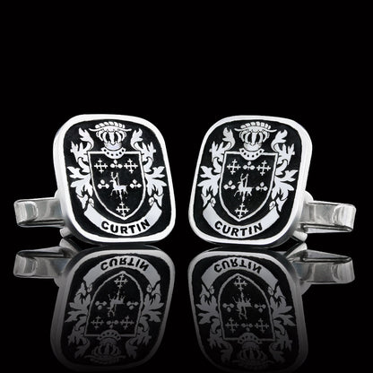 Baron Crest Cufflinks Square