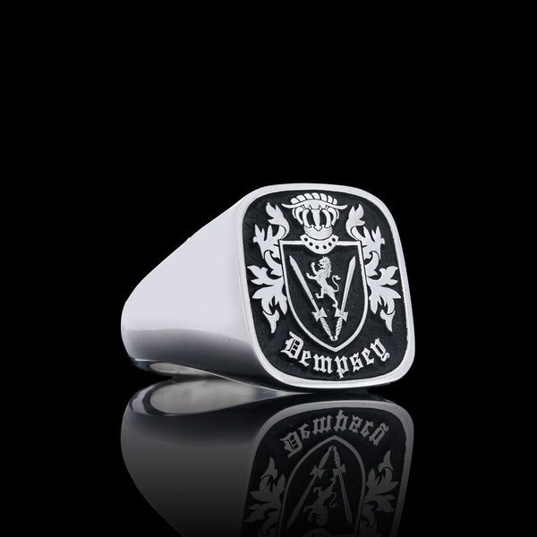 Men's Silver Crest Ring