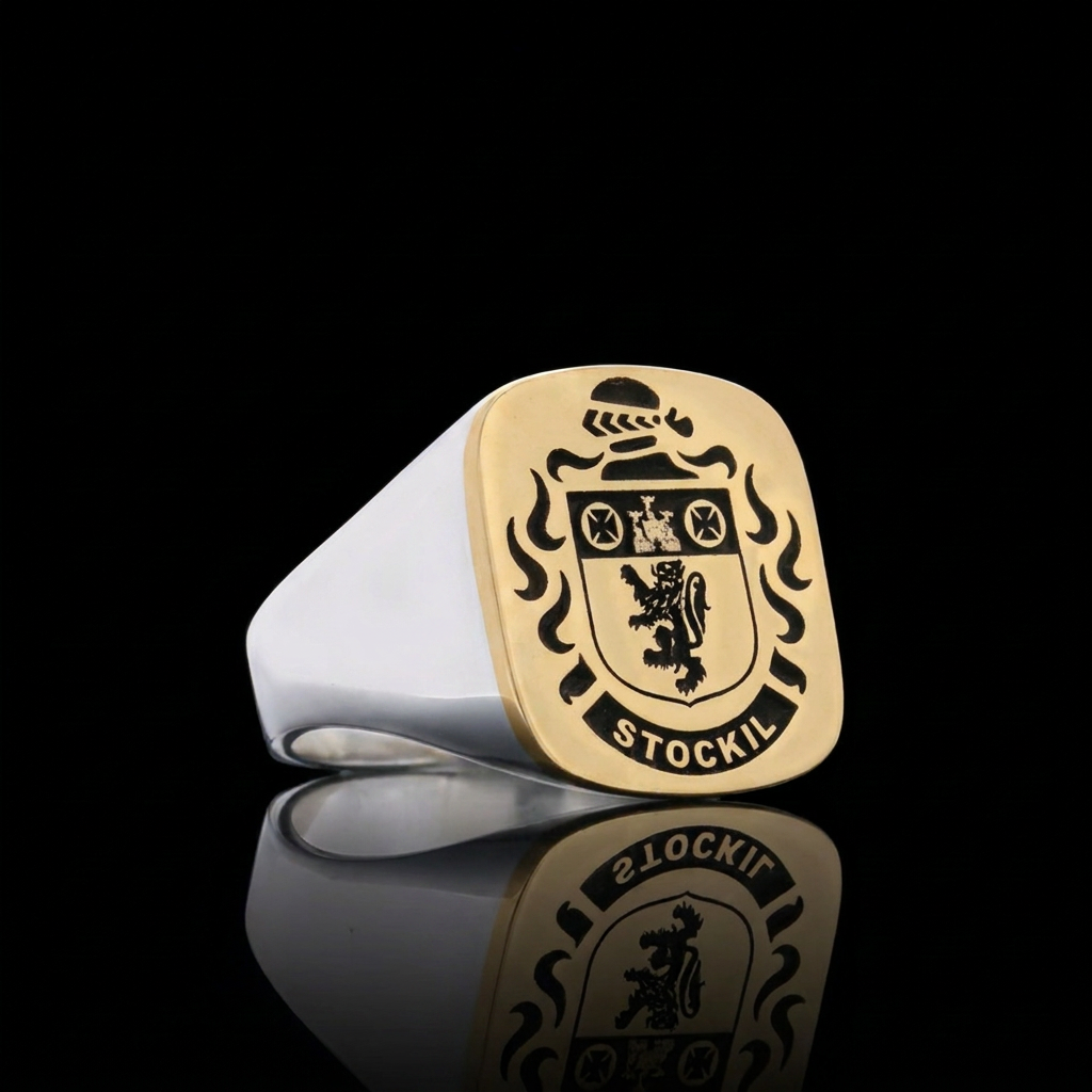 Duke Crest Ring Square