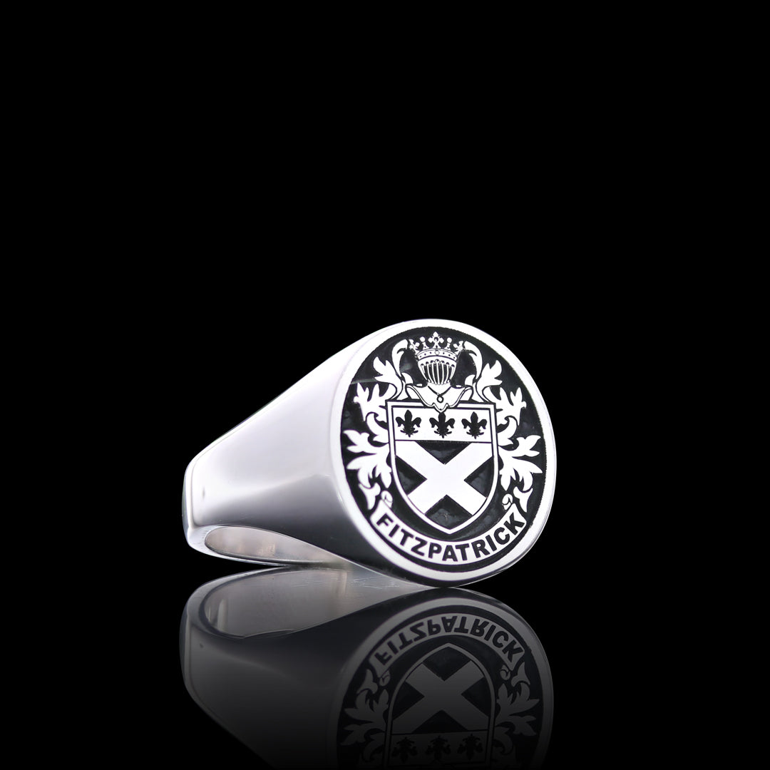 Pinky Finger Crest Ring