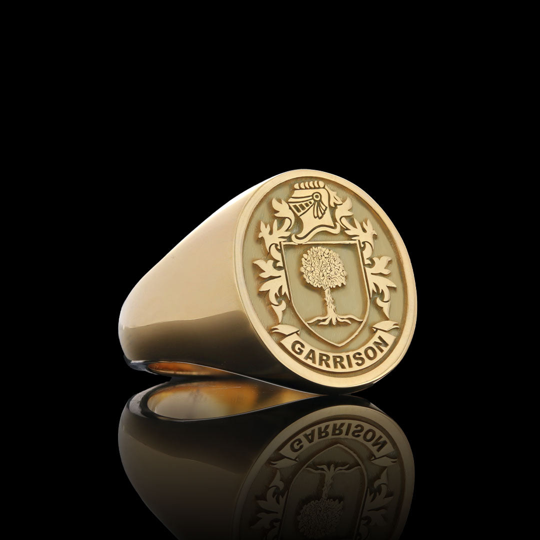 Natural Finish Crest Ring