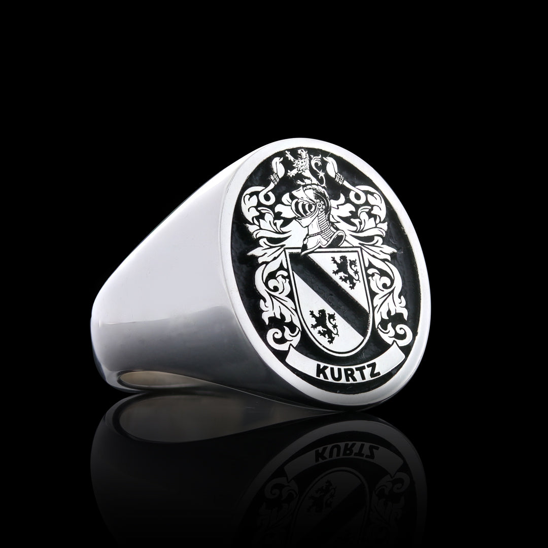 Emperor Crest Ring Oval