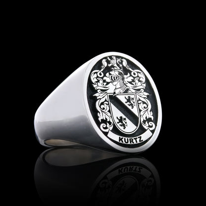 Emperor Crest Ring Oval