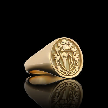 Natural Finish Crest Ring