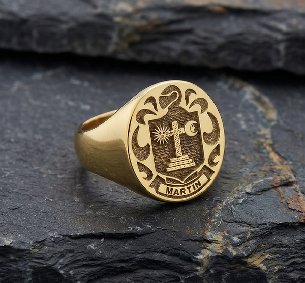 Martin crest ring