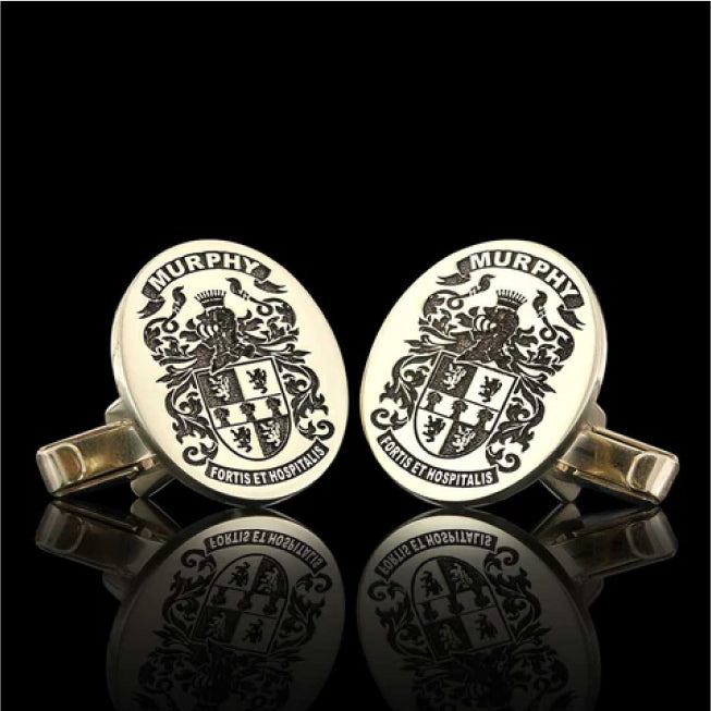 Murphy Crest on Custom Cufflinks