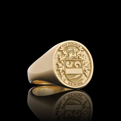 Natural Finish Crest Ring