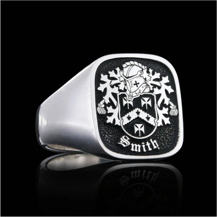 Smith Crest on Cadet Ring