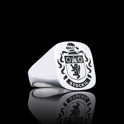 Duke Crest Ring Square