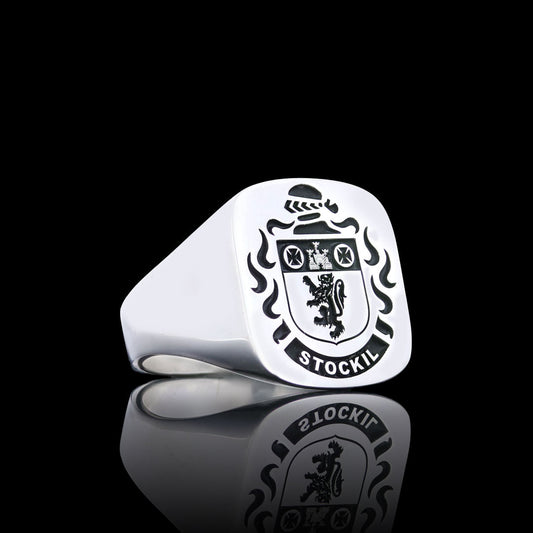 Duke Crest Ring Square