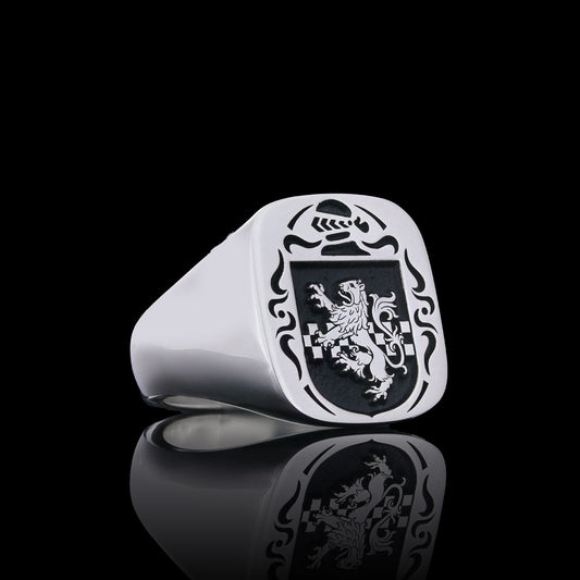 Knight Crest Ring Square