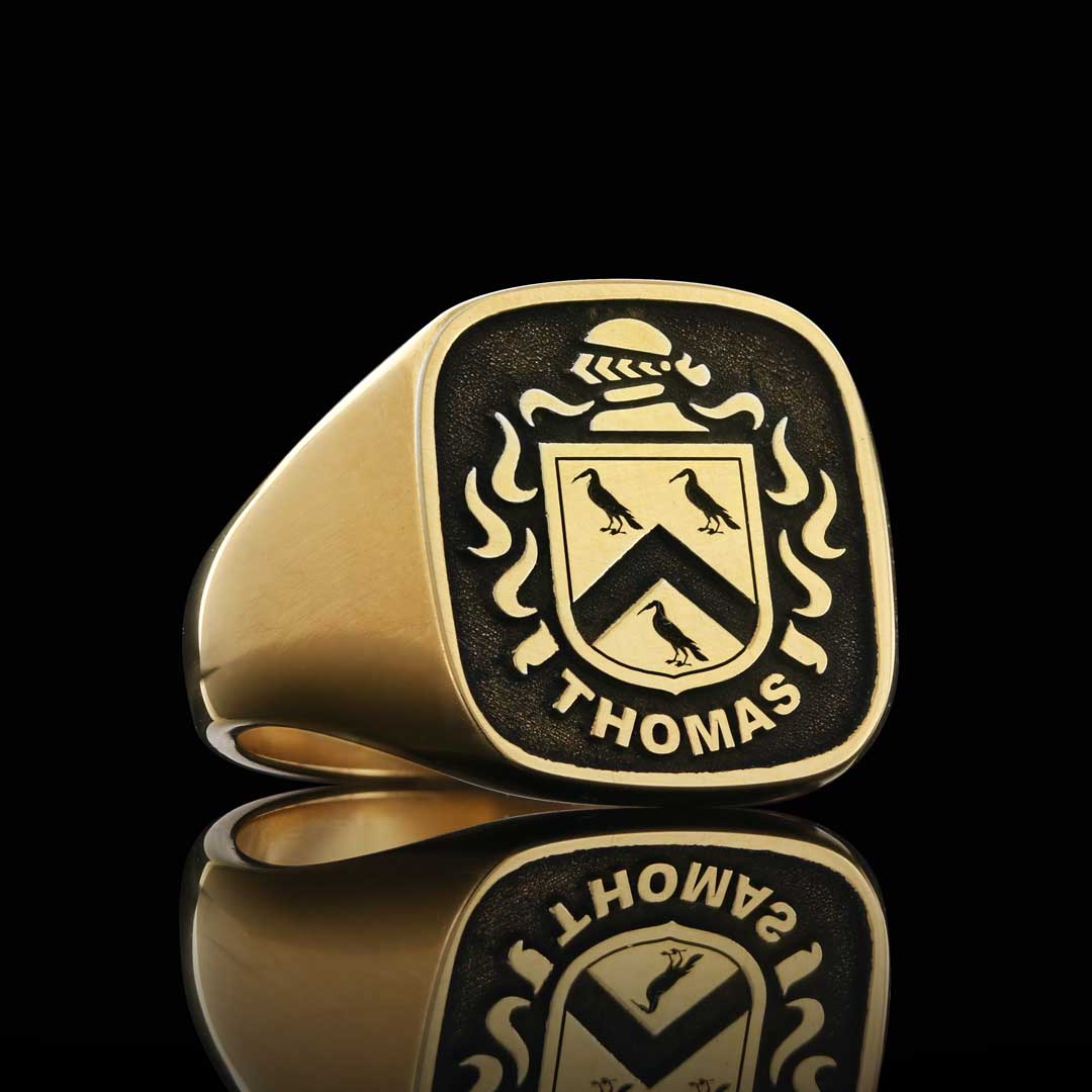 Raised Crest XL Ring