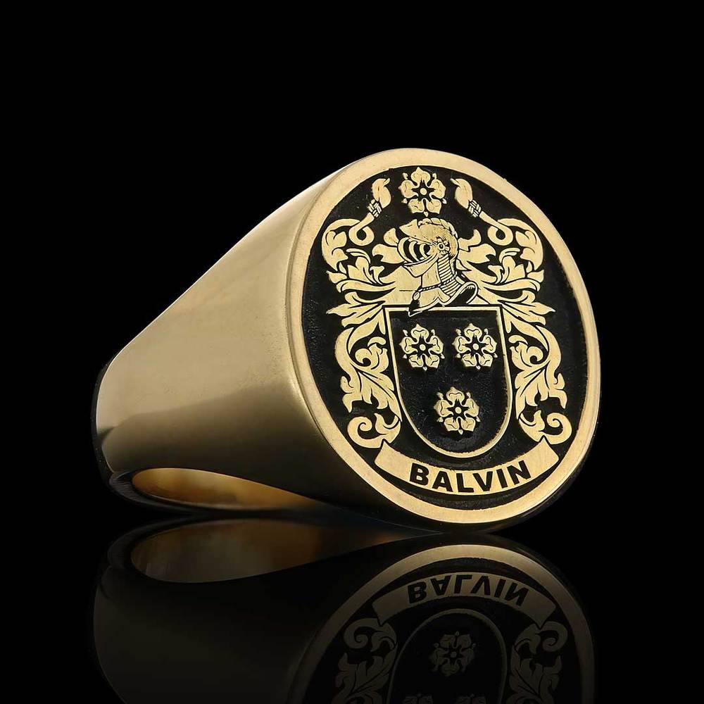 Buy Gold Kinship Wax Seal Crest Signet Ring Online in India - Etsy